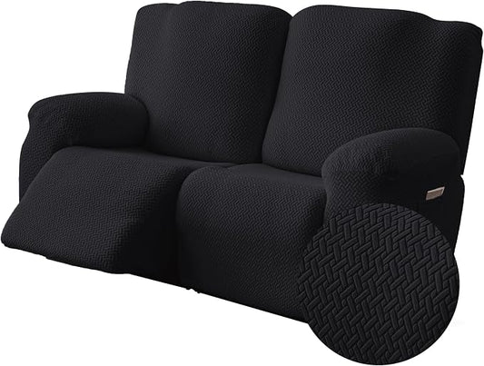 Genina Recliner Loveseat Covers, Stretch Reclining Sofa Covers, 2 Seater Couch by Genina