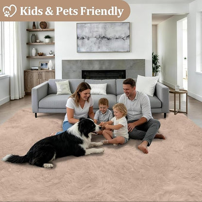 8x10 Area Rugs for Living Room Bedroom: Ultra Soft Fluffy Shag Rug Upgrade - Image 4