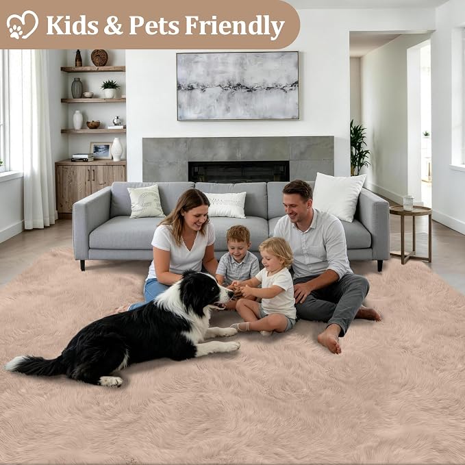 6x9 Area Rugs for Living Room Bedroom: Ultra Soft Fluffy Shag Rug Upgrade - Image 4