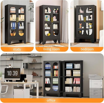PAOFIN 47" H Locking Display Cabinet - Image 8