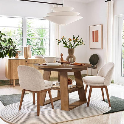 43.3in-59in Extendable Round Dining Table - Image 5