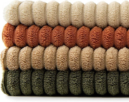 MIULEE Rust-Olive Green Decorative Throw Pillow Covers 16x16 Inch Set of 4 Boho - Image 8