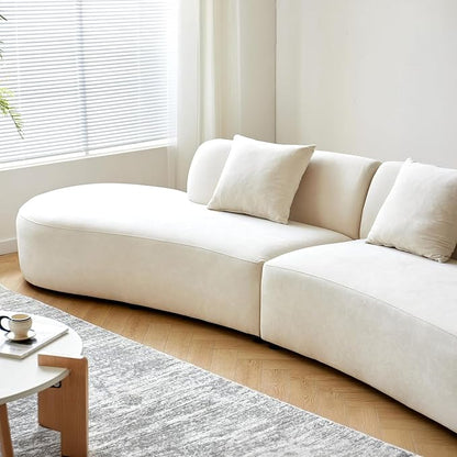 Container Furniture Direct 132" Curved Sofa - Image 5