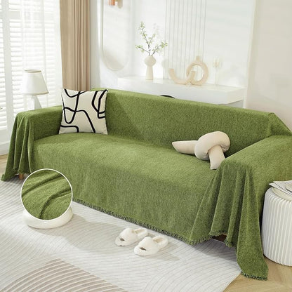 DREAMINGO Sofa Covers Washable Chenille Couch Cover Blanket Modern Style Living by DREAMINGO