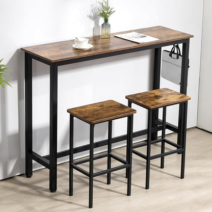 Finnhomy 52.7" Industrial Bar Table Set - Image 3