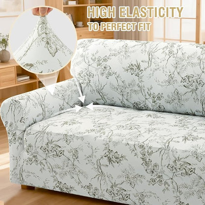 H.VERSAILTEX High Stretch Couch Cover 2 Cushion Sofa Printed Love Seat Couch - Image 6