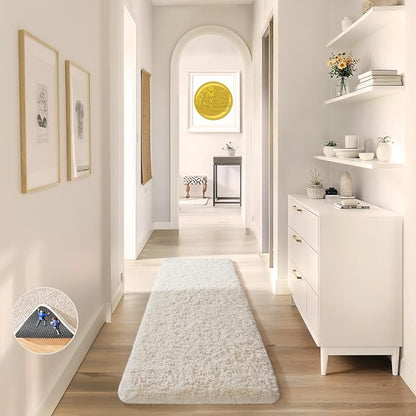 Ophanie Runner Rug for Hallway, 2x6 Upgrade Non-Slip Fluffy Soft Bedside Rugs by Ophanie