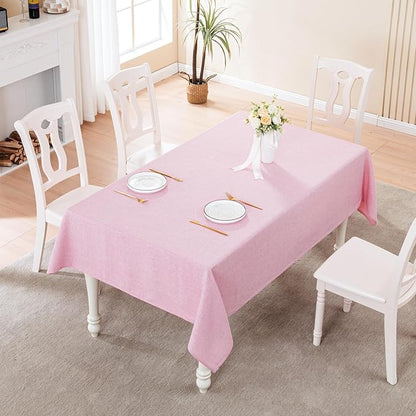 BALCONY & FALCON Rectangle Tablecloth Washable Wrinkle Resistant and Water - Image 5