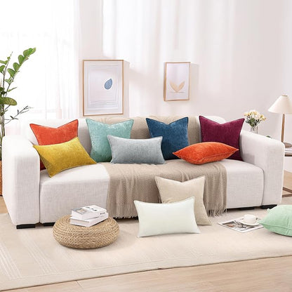decorUhome Summer Couch Throw Pillow Covers 12x20 Set of 2, Decorative Soft - Image 8