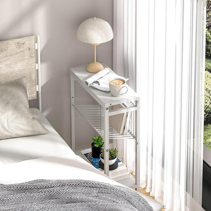 End Table for Small Space, 3-Tier Narrow Side Table - Image 6