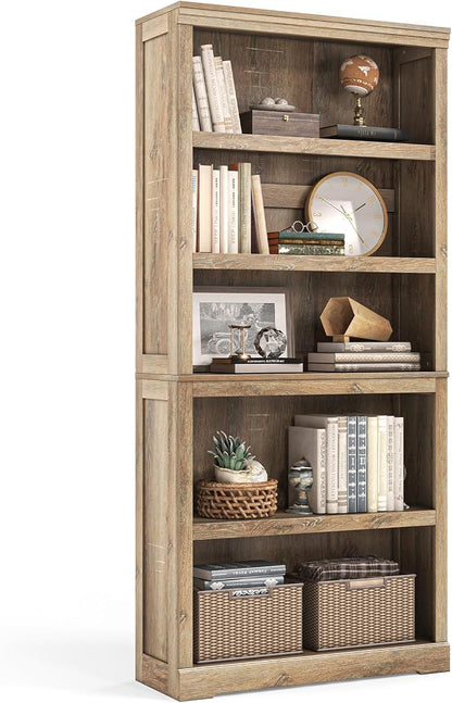 LINSY HOME 5-Shelf Bookcase, Bookshelves Floor Standing Storage Shelves 68 in by LINSYHOME
