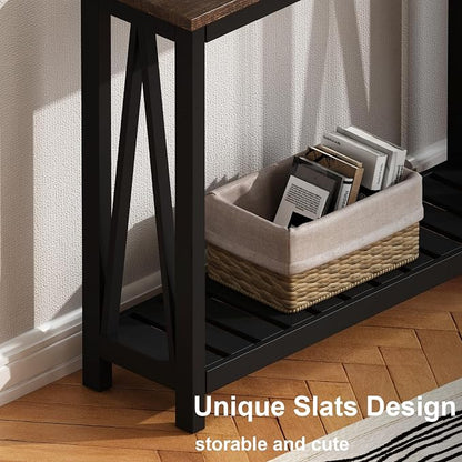 ChooChoo Console Table for Entryway Sofa Tables Living Room Farmhouse, Hallway - Image 5