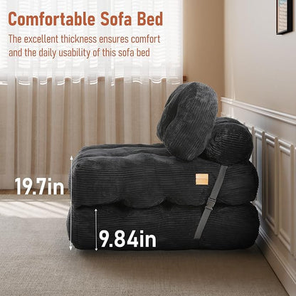 Folding Sofa Bed, Convertible Sleeper Chair - Image 6