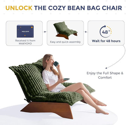 MAXYOYO Adjustable Living Room Chair, 3-Position Bean Bag Chair - Image 8