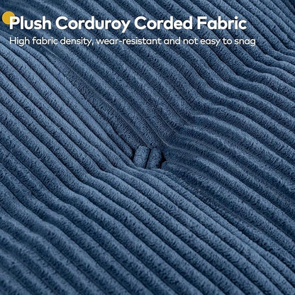 Convertible Corduroy Floor Sofa, 3-in-1 Folding Lazy Sofa Bed - Image 6