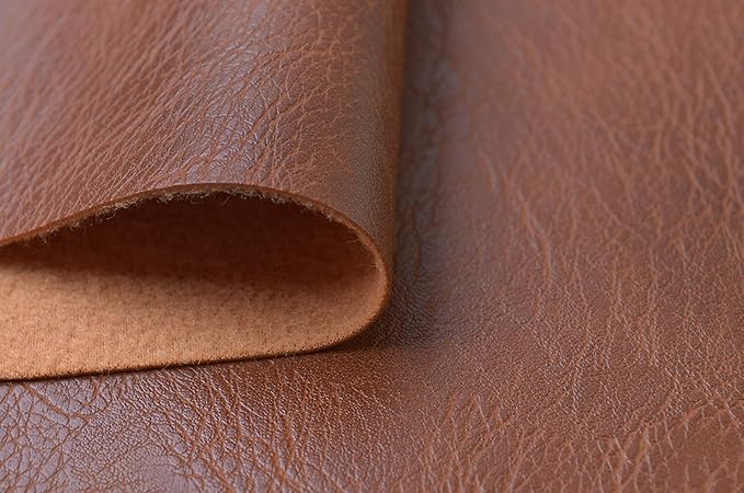 Wento Thick 3 Yard Faux Leather Fabric Soft Skin Grain PU Leather - Image 3