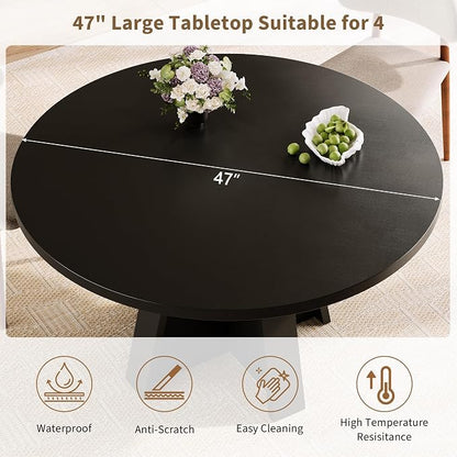 iPormis 47 Inches Round Dining Table - Image 6