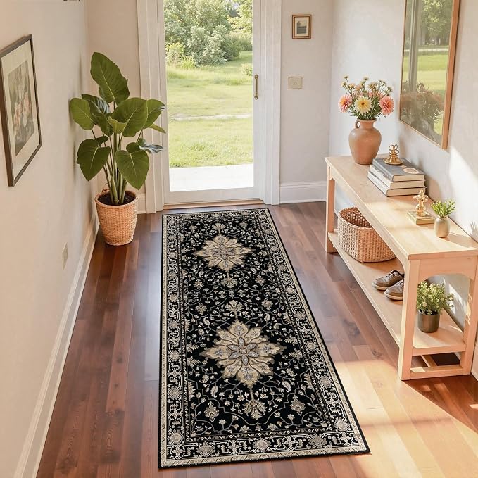 RELEANY Area Rugs 2'x6' Runner Rug Non Slip Washable - Image 4