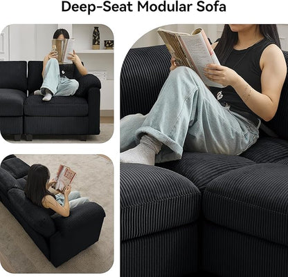 114'' V-Shaped Sectional Cloud Couch - Image 6
