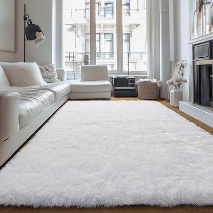 PAGISOFE Fluffy Shaggy Area Rug 5x8, Plush Rugs - Image 3
