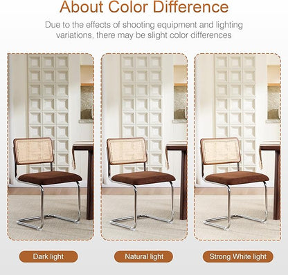 Zesthouse Rattan Dining Chairs Set of 4, Mid Century Modern Dining Room Chairs - Image 7