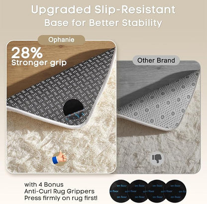 Ophanie 2x8 Runner Rug for Hallway, Upgrade Non-Slip Fluffy Soft Bedside Rugs - Image 4