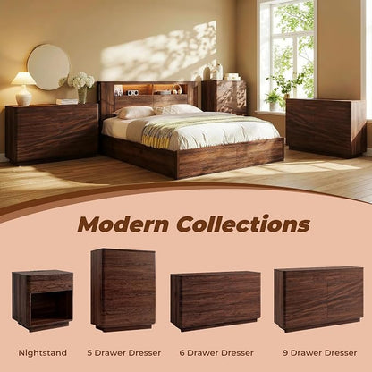 ACCOHOHO 6 Drawer Dresser for Bedroom, Large Storage Chest of Drawers, TV Stand - Image 3