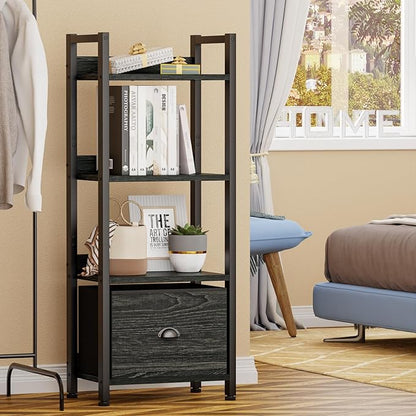 Furologee 4 Tier Bookshelf - Image 6