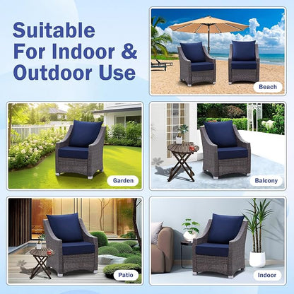IASEAHK Outdoor Chair Cushions, 24 x 24 Inch Outdoor Cushion - Image 7