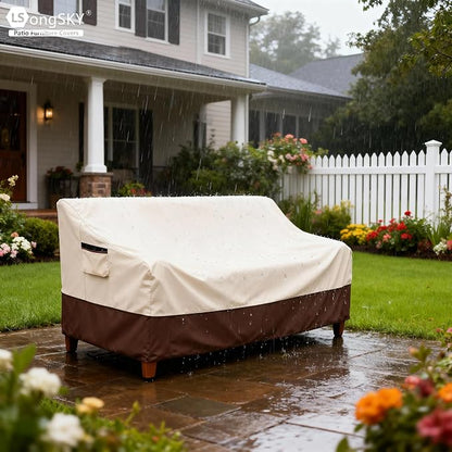 Outdoor 2-Seater Loveseat Cover, Patio Sofa Covers Fits up to 58W x 32.5D x 31H - Image 5