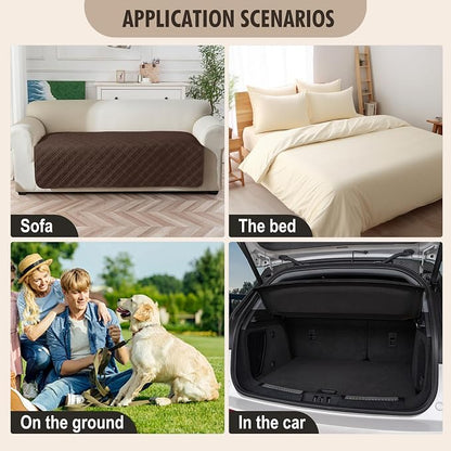 Genina Waterproof Couch Cover, Washable Anti-Slip 67 inch Sofa Covers - Image 6
