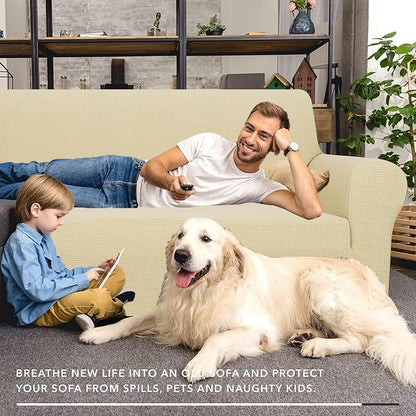 ZNSAYOTX Super Stretch Couch Cover Love Seat Sofa Covers - Image 8