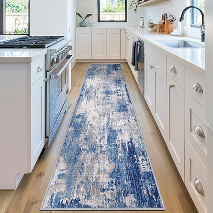 RELEANY Washable Area Rugs 2'x10' Non-Slip Modern Abstract Soft - Image 3
