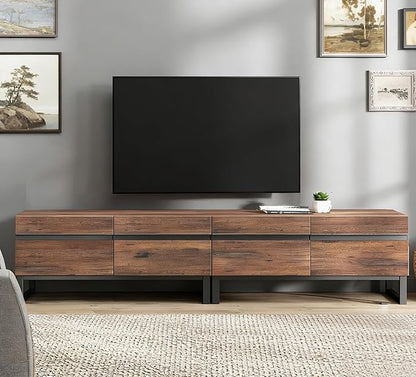 WAMPAT Modern TV Stand for 50-75 Inch TVs, Wood Entertainment Center - Image 3