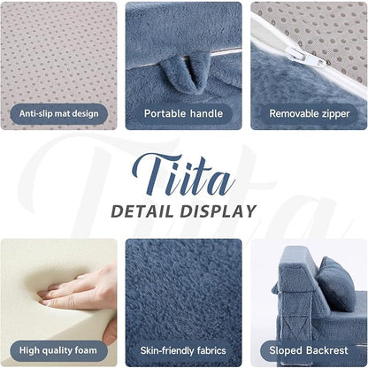 Tiita Convertible Folding Kids Sofa Bed - Image 4