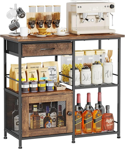 SWTYMIKI 33.31''x14.25'' Coffee Bar Cabinet - Image 9