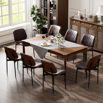 YaFiti Dining Chairs Set of 4, Dining Room and Kitchen Chairs, Mid Century - Image 7
