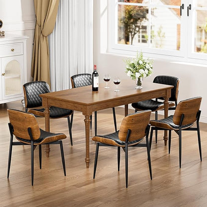 YaFiti Dining Chairs Set of 4, Mid Century Modern Accent Dining Room and - Image 4