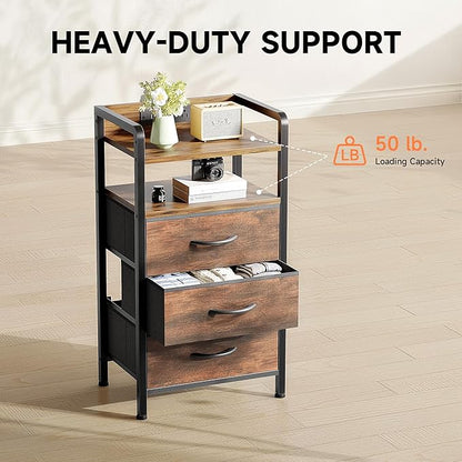 Lazzanto Night Stand Bedside Table Bedroom - Image 7