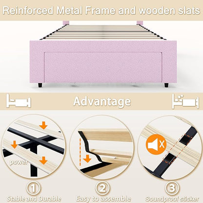 Twin Multifunctional Upholstered Bed，Children’s Bed - Image 6