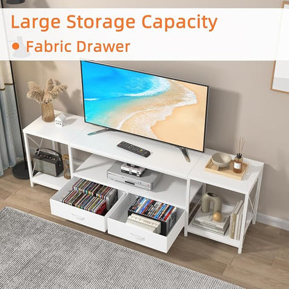 GYIIYUO TV Stand with Fabric Drawers - Image 5