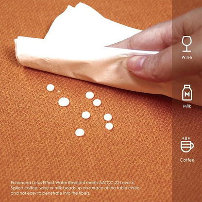 BALCONY & FALCON Rectangle Tablecloth Washable Wrinkle Resistant and Water - Image 3