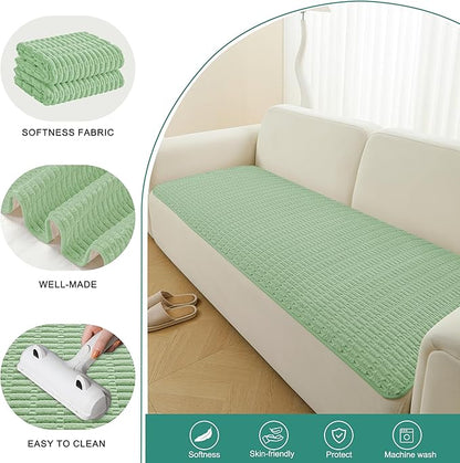 Foxdecor Couch Covers for Sofa, Chaise Cover Sofa Seat Covers, Anti-Slip Dog - Image 3