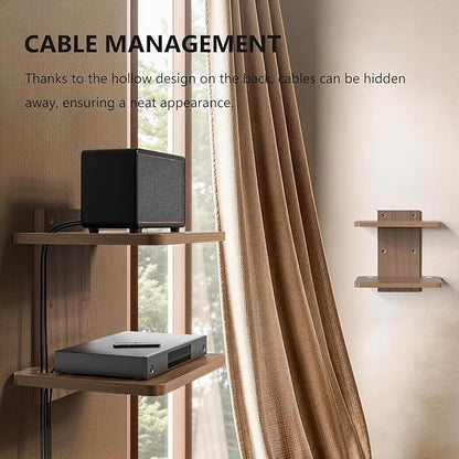 WALI Floating TV Shelf, 2 Tier Projector Shelf - Image 4