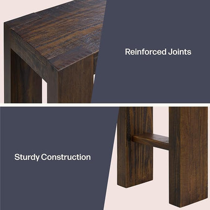 Alaterre Furniture Classic Solid Wood Console Table - Image 5