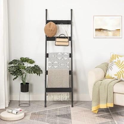 HOOBRO Blanket Ladder, 5-Tier Towel Rack - Image 6