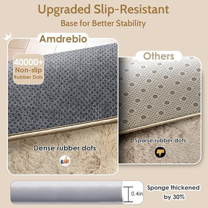 Amdrebio Beige Round Area Rug 6Ft - Image 6