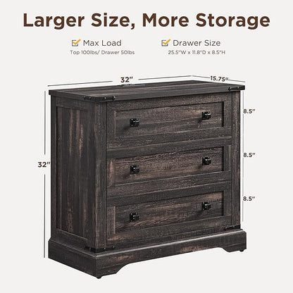 T4TREAM 32" Farmhouse Nightstand - Image 2