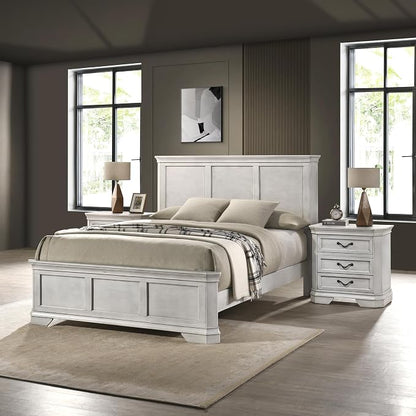 Roundhill Furniture Maderne Wood Panel Bed - Image 2