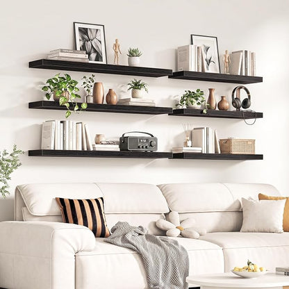 Fun Memories 72Inch Long Floating Shelves, 8 Inch Deep Shelves - Image 2